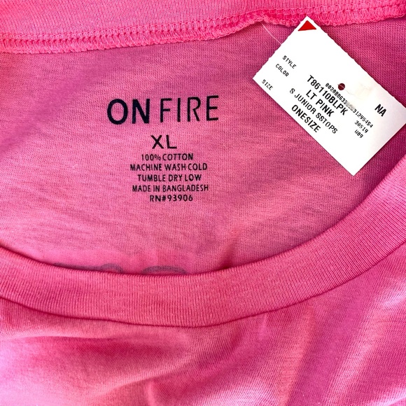 NWT~ 🔥 On Fire 🔥 - “Limited Edition” Pink Women’s T-Shirt - Picture 3 of 7